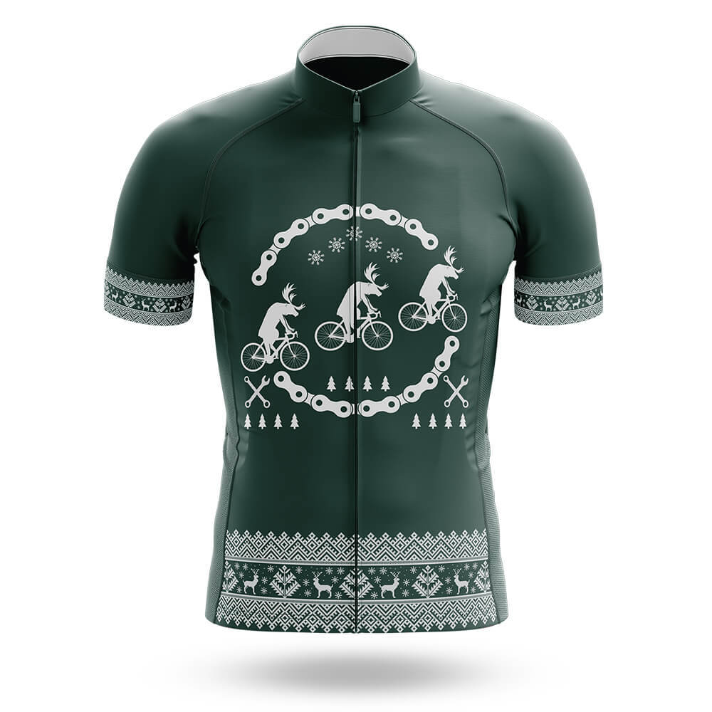 Reindeers On Bikes - Men's Cycling Kit-Jersey Only-Global Cycling Gear