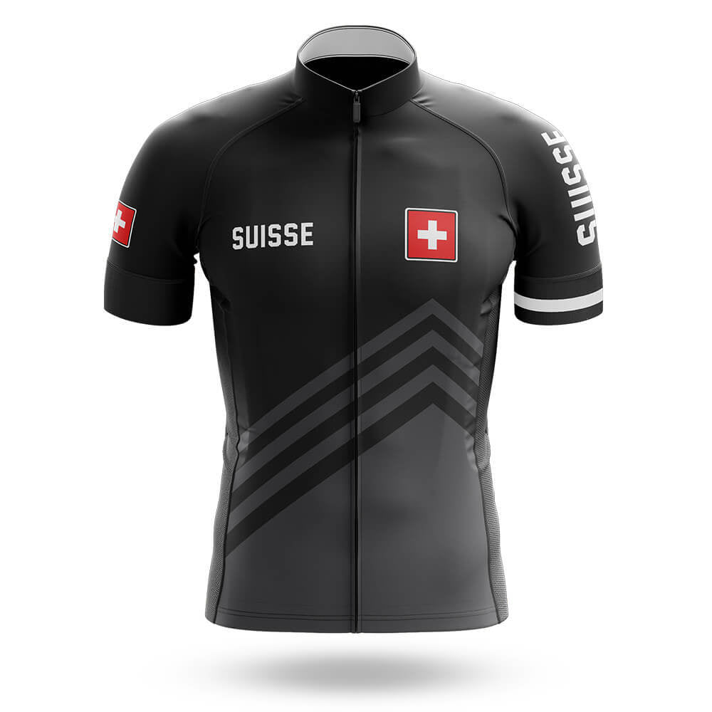 Suisse S5 Black - Men's Cycling Kit-Jersey Only-Global Cycling Gear