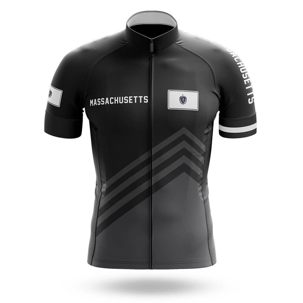 Massachusetts S4 Black - Men's Cycling Kit-Jersey Only-Global Cycling Gear