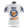 Bike For Beer V3 - White - Men's Cycling Kit-Jersey Only-Global Cycling Gear