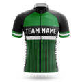 Custom Team Name M6 Green - Men's Cycling Kit-Jersey Only-Global Cycling Gear