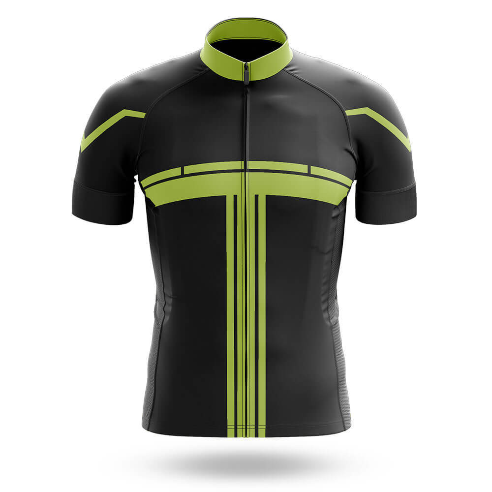 Black Lime Green - Men's Cycling Kit-Jersey Only-Global Cycling Gear