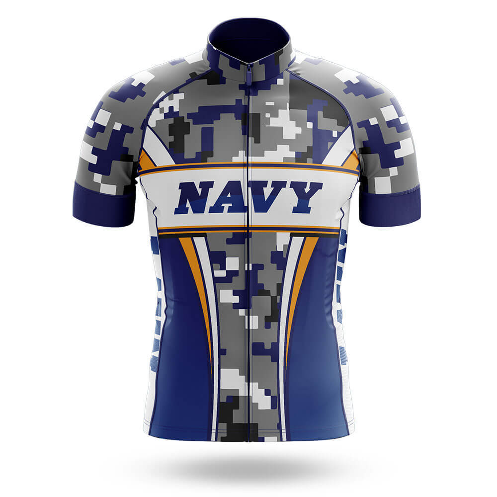 Navy Camo Veteran - Men's Cycling Kit-Jersey Only-Global Cycling Gear
