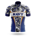 Navy Camo Veteran - Men's Cycling Kit-Jersey Only-Global Cycling Gear