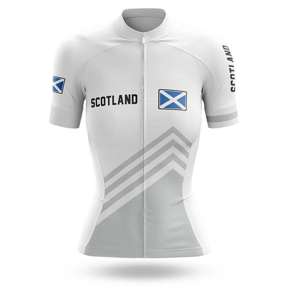 Scotland S5 White - Women - Cycling Kit-Jersey Only-Global Cycling Gear