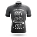 Two Wheels Move The Soul V3 - Men's Cycling Kit-Jersey Only-Global Cycling Gear