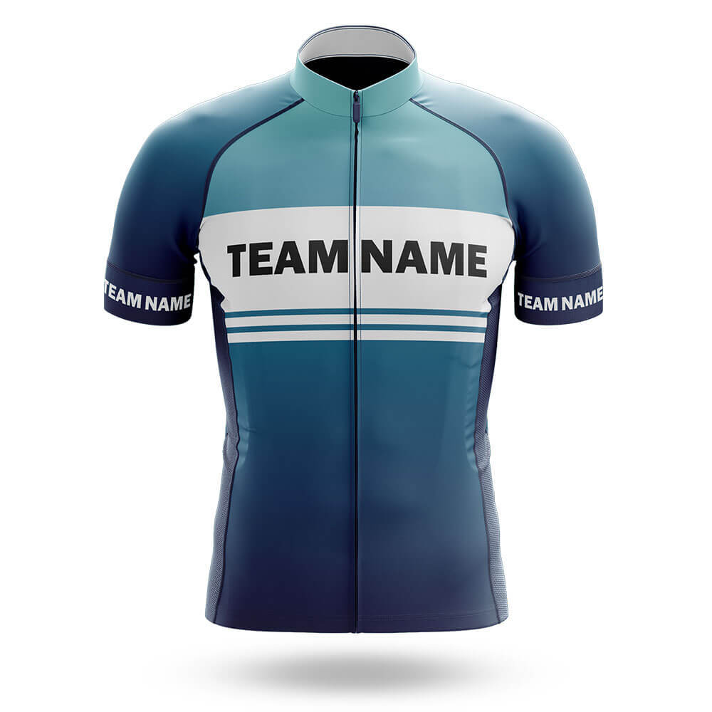 Custom Team Name S2 Blue - Men's Cycling Kit-Jersey Only-Global Cycling Gear