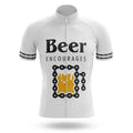 Beer Encourages - Men's Cycling Kit-Jersey Only-Global Cycling Gear