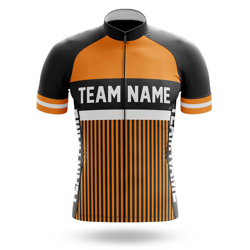 Custom Team Name M6 Yellow - Men's Cycling Kit-Jersey Only-Global Cycling Gear