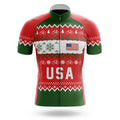 Merry Xmas USA - Men's Cycling Kit-Jersey Only-Global Cycling Gear