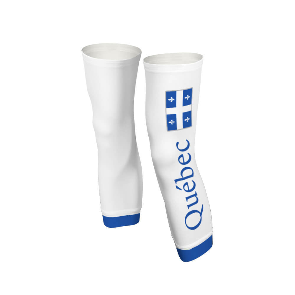 Quebec Flag - Arm And Leg Sleeves - Global Cycling Gear