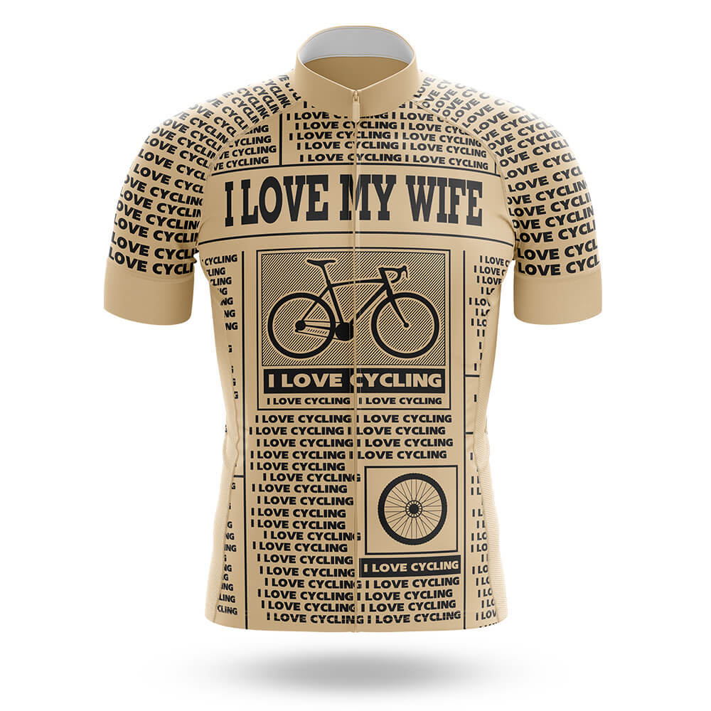 I Love My Wife V8 - Men's Cycling Kit-Jersey Only-Global Cycling Gear