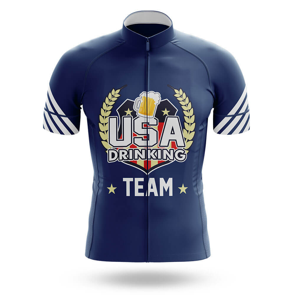 USA Drinking Team - Navy - Men's Cycling Kit-Jersey Only-Global Cycling Gear