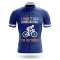 I'm Retired - Navy - Men's Cycling Kit-Jersey Only-Global Cycling Gear