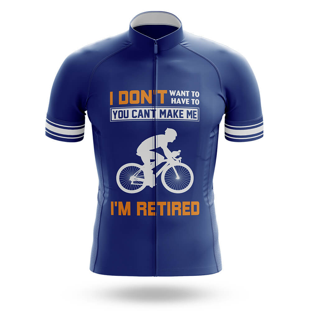 I'm Retired - Navy - Men's Cycling Kit-Jersey Only-Global Cycling Gear
