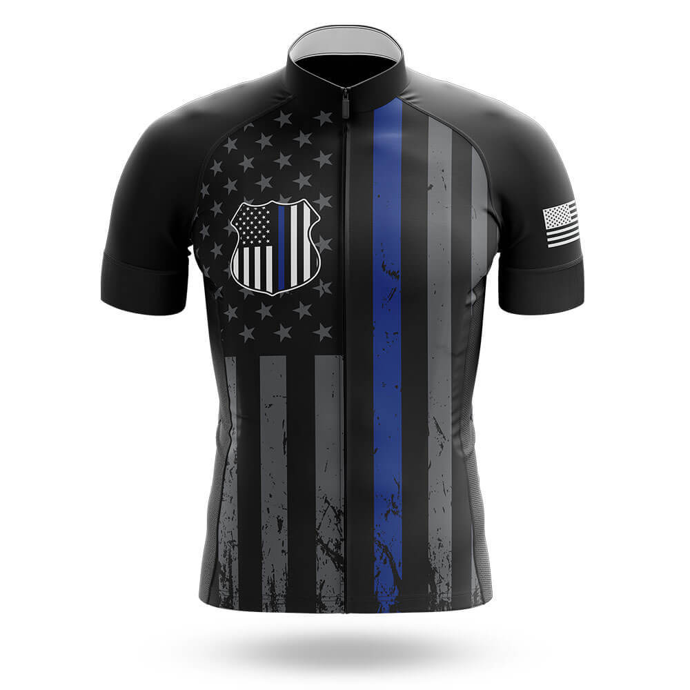 Thin Blue Line V4 - Men's Cycling Kit-Jersey Only-Global Cycling Gear