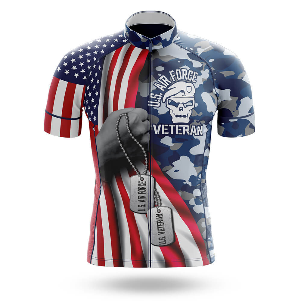 US Air Force Veteran Flag - Men's Cycling Kit-Jersey Only-Global Cycling Gear