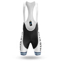 Custom Team Name M4 Blue - Men's Cycling Kit-Bibs Only-Global Cycling Gear