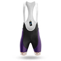 Custom Team Name V19 Violet - Men's Cycling Kit-Bibs Only-Global Cycling Gear