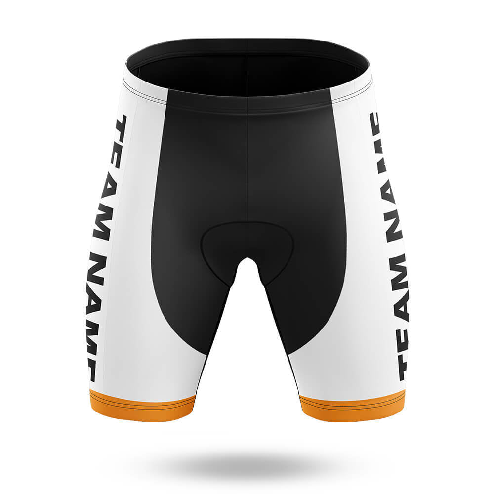 Custom Team Name M2 Orange - Women's Cycling Kit-Shorts Only-Global Cycling Gear