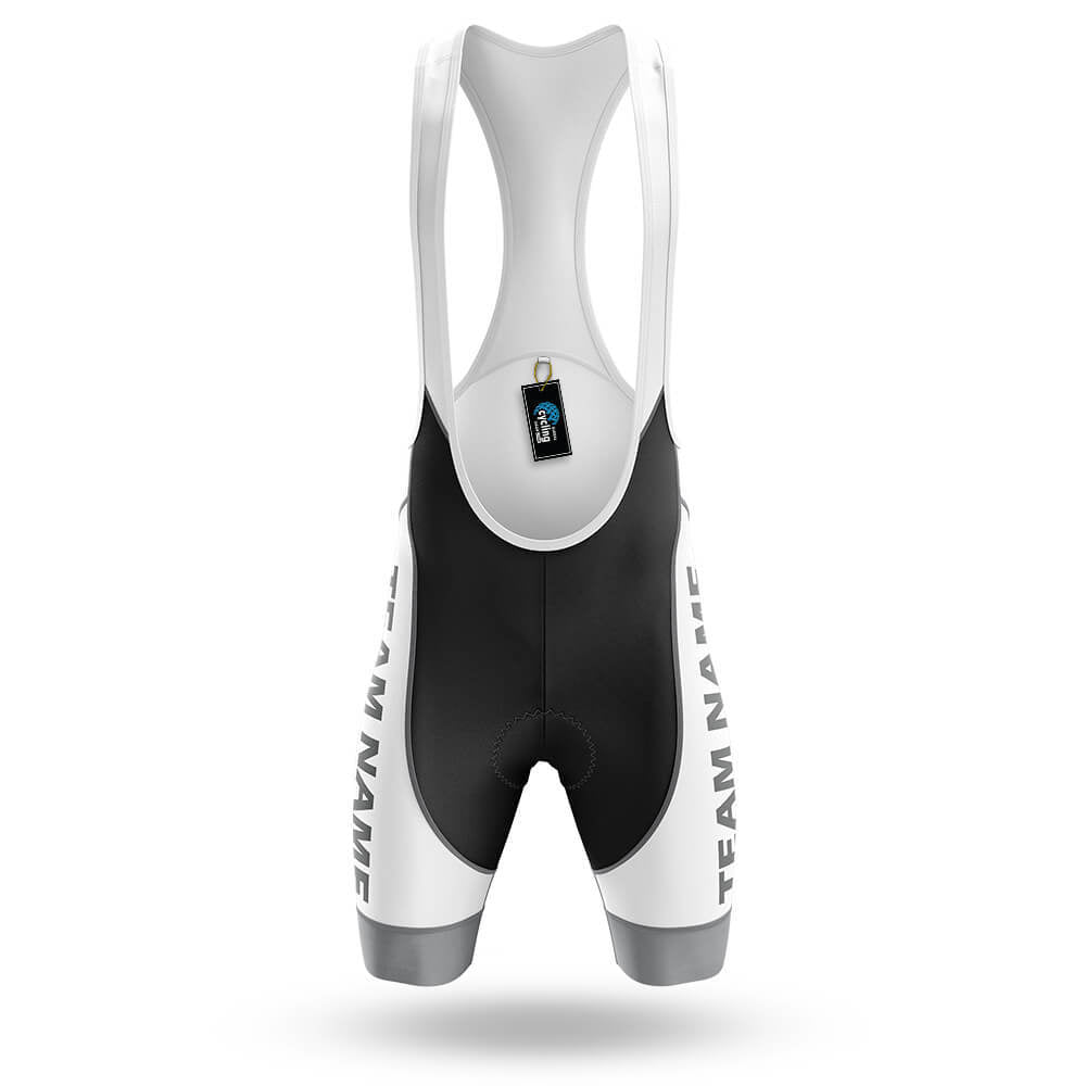 Custom Team Name M2 Grey - Men's Cycling Kit-Bibs Only-Global Cycling Gear