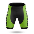 Custom Team Name M1 Green - Women's Cycling Kit-Shorts Only-Global Cycling Gear