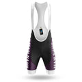 Custom Team Name M3 Dark Purple - Men's Cycling Kit-Bibs Only-Global Cycling Gear