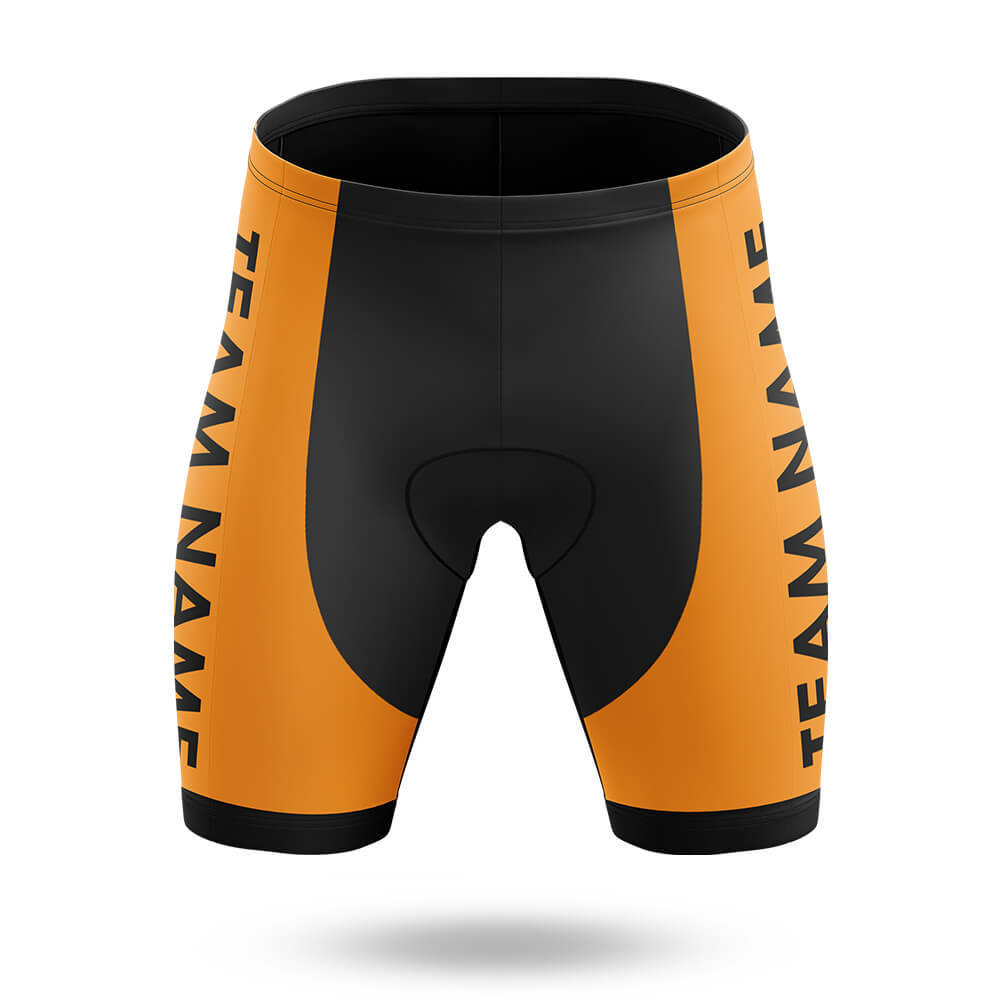 Custom Team Name M3 Orange - Women's Cycling Kit-Shorts Only-Global Cycling Gear