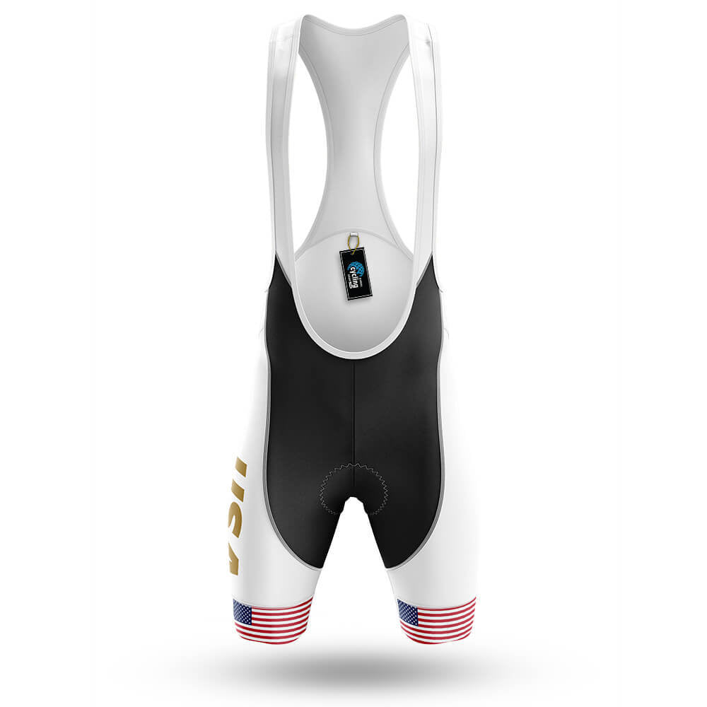 USA S10 White - Men's Cycling Kit-Bibs Only-Global Cycling Gear