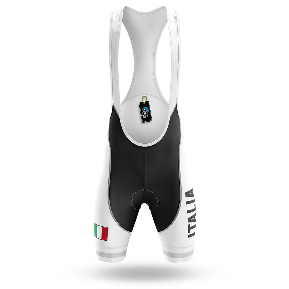 Italia S5 White - Men's Cycling Kit-Bibs Only-Global Cycling Gear