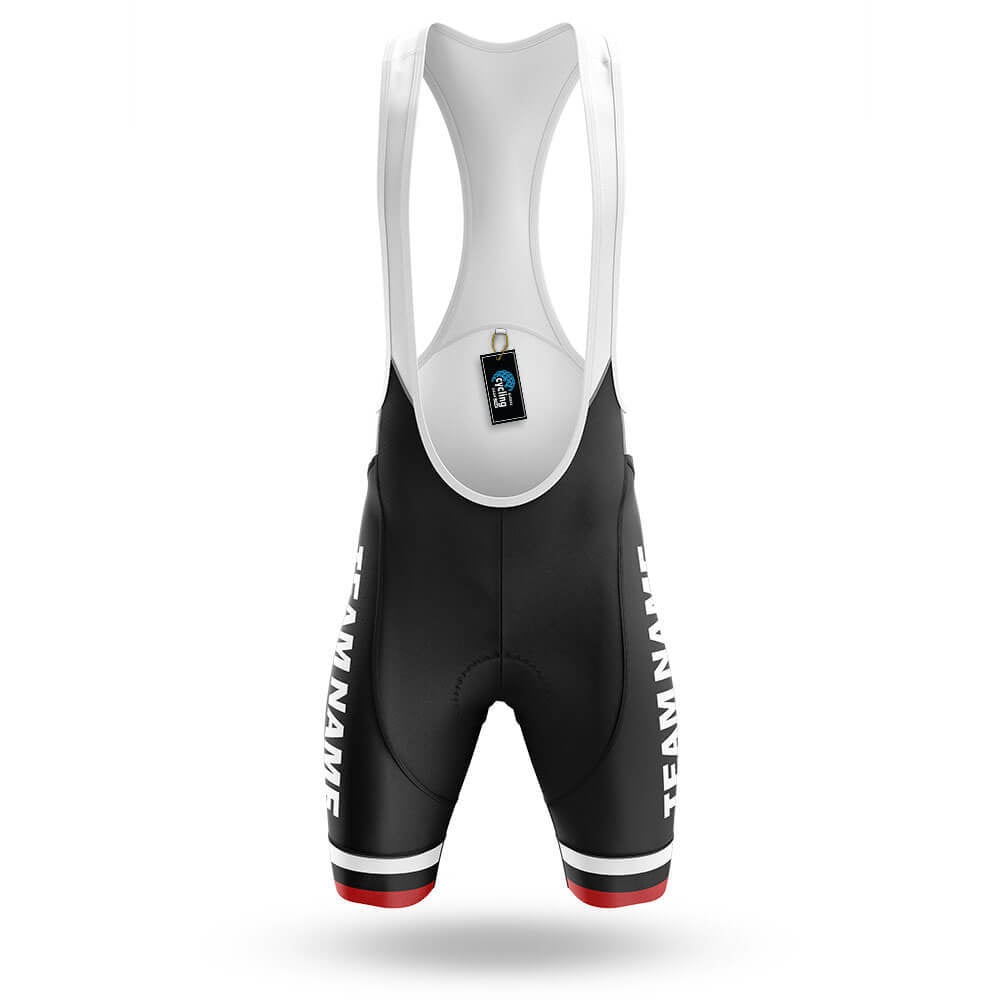 Custom Team Name M7 Black - Men's Cycling Kit-Bibs Only-Global Cycling Gear