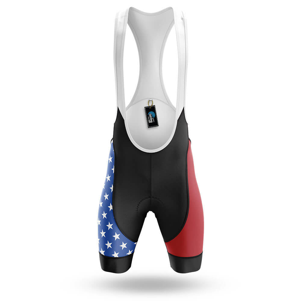 USA Flag Skull V2 - Men's Cycling Kit-Bibs Only-Global Cycling Gear