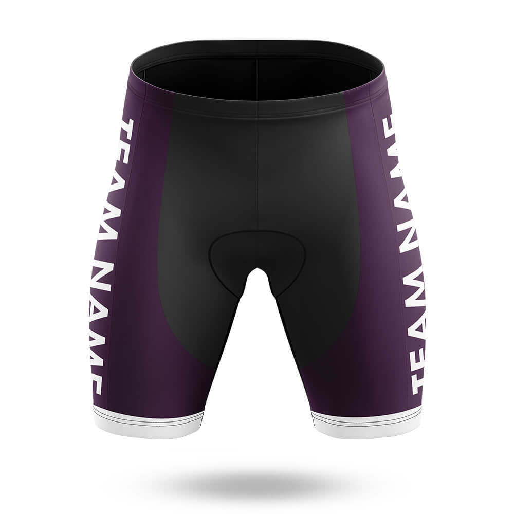 Custom Team Name M3 Dark Purple - Women's Cycling Kit-Shorts Only-Global Cycling Gear