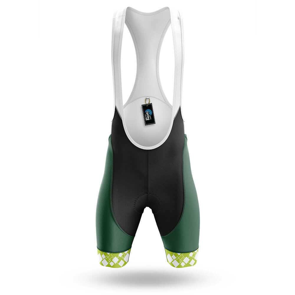 Custom Team Name V19 Green - Men's Cycling Kit-Bibs Only-Global Cycling Gear