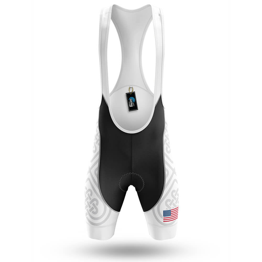 USA S13 White - Men's Cycling Kit-Bibs Only-Global Cycling Gear
