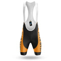 Custom Team Name M3 Orange - Men's Cycling Kit-Bibs Only-Global Cycling Gear