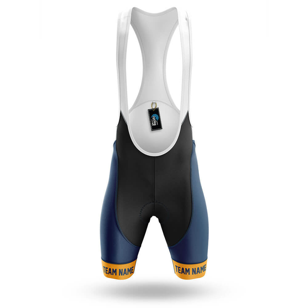 Custom Team Name V20 Navy - Men's Cycling Kit-Bibs Only-Global Cycling Gear