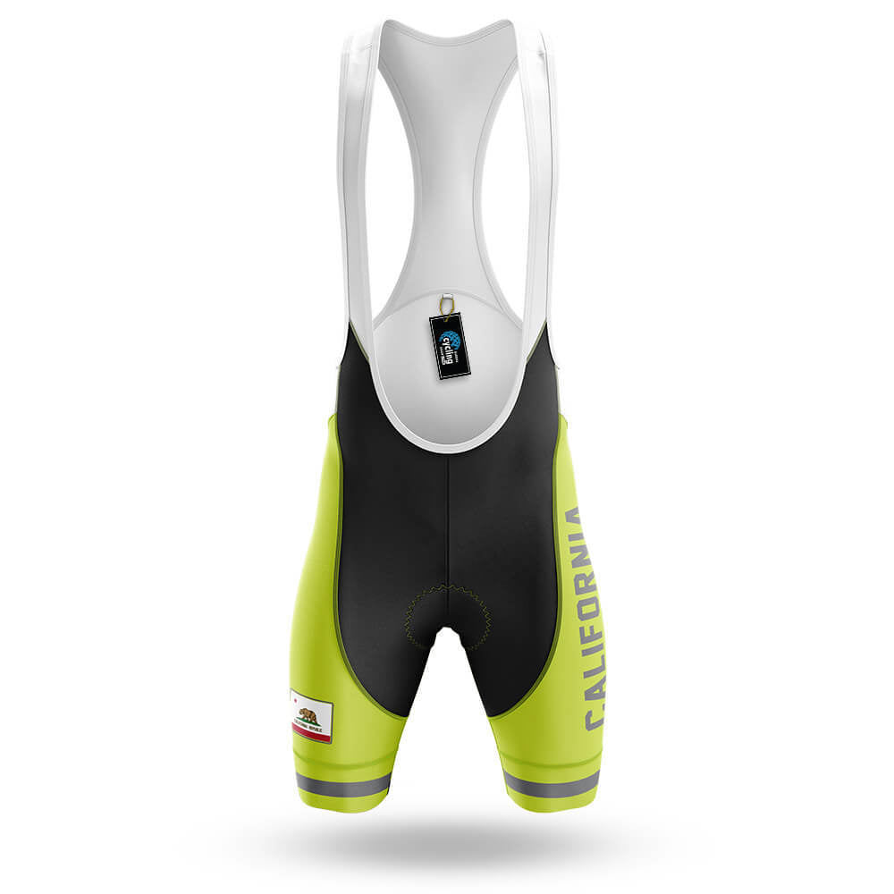 California S4 Lime Green - Men's Cycling Kit-Bibs Only-Global Cycling Gear