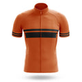 Classic Stripe - Orange - Men's Cycling Kit-Jersey Only-Global Cycling Gear