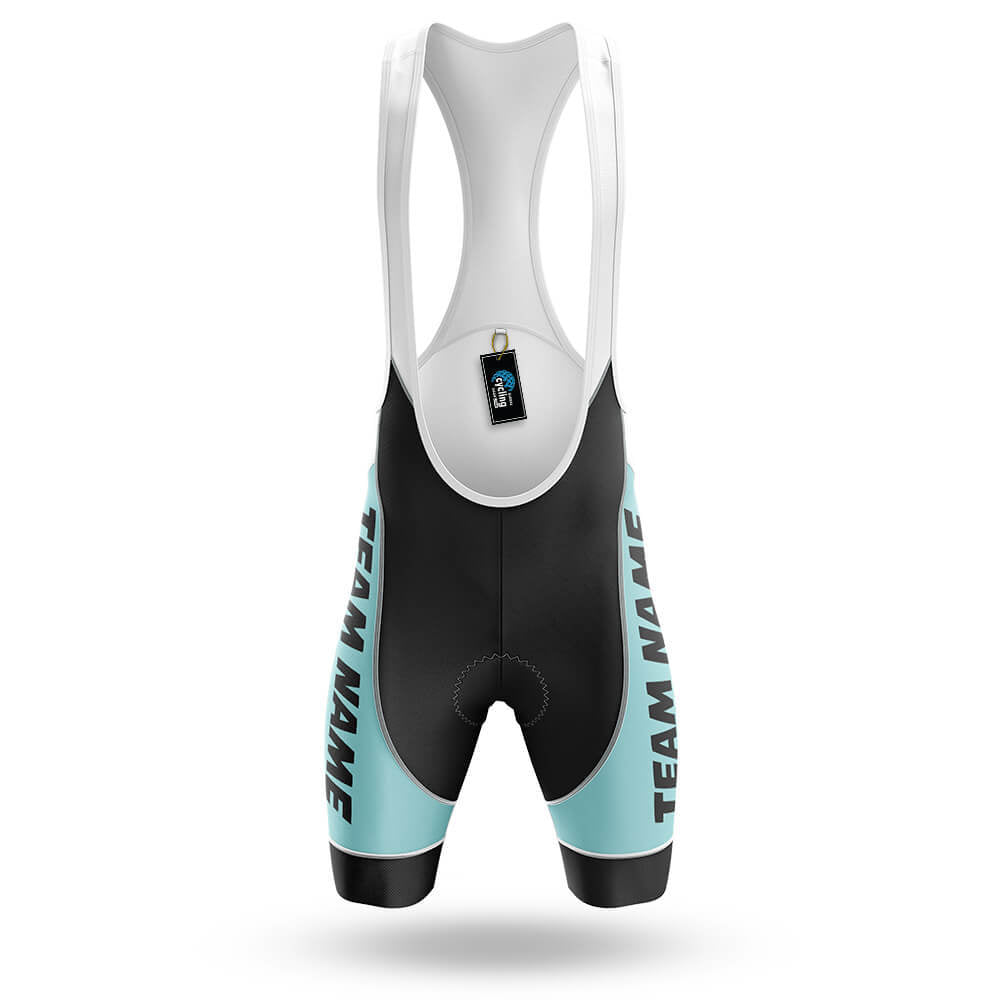 Custom Team Name M1 Blue - Men's Cycling Kit-Bibs Only-Global Cycling Gear