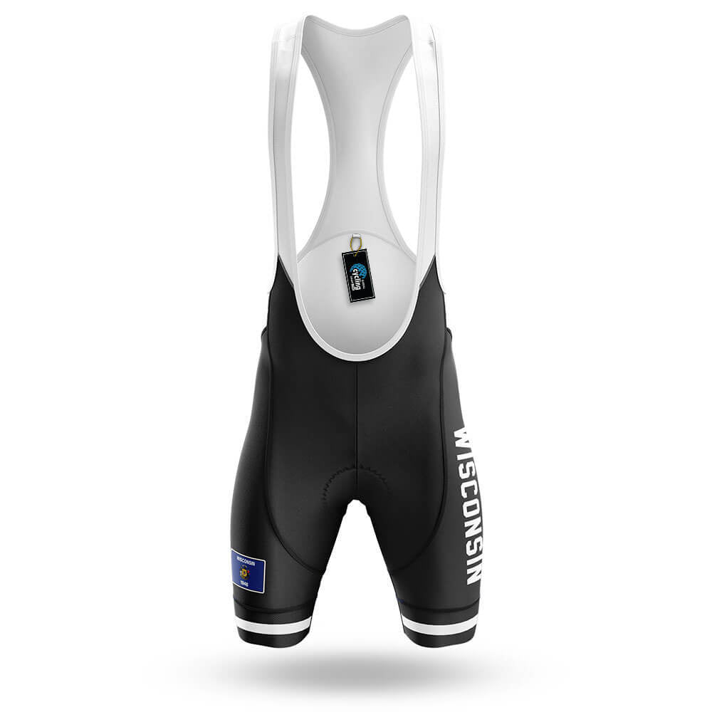 Wisconsin S4 Black - Men's Cycling Kit-Bibs Only-Global Cycling Gear