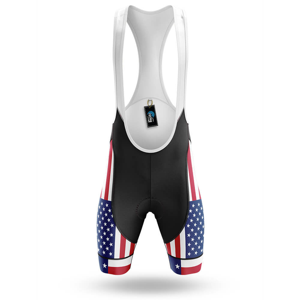 American Flag - Texas - Men's Cycling Kit-Bibs Only-Global Cycling Gear