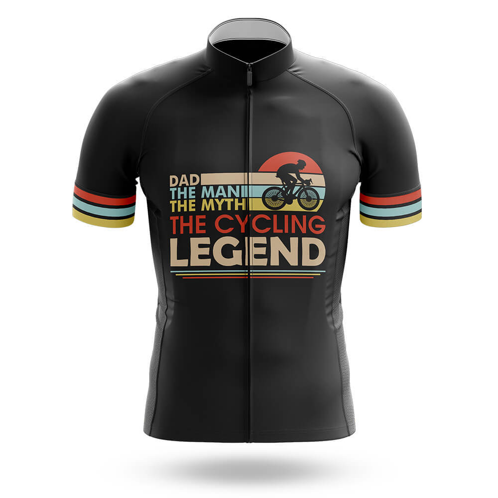 Dad The Cycling Legend - V2 - Men's Cycling Kit-Jersey Only-Global Cycling Gear