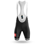 Switzerland S7 - Black - Men's Cycling Kit-Bibs Only-Global Cycling Gear