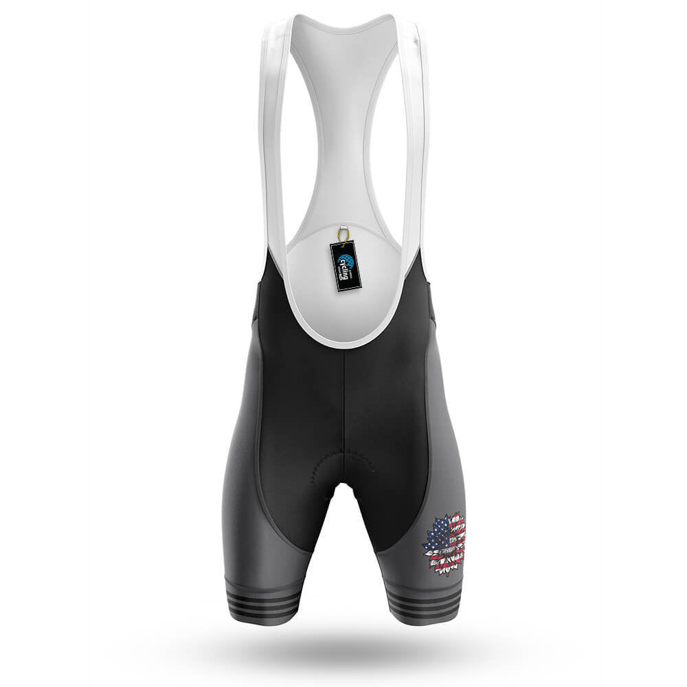 USA Sunflower - Grey - Men's Cycling Kit-Bibs Only-Global Cycling Gear