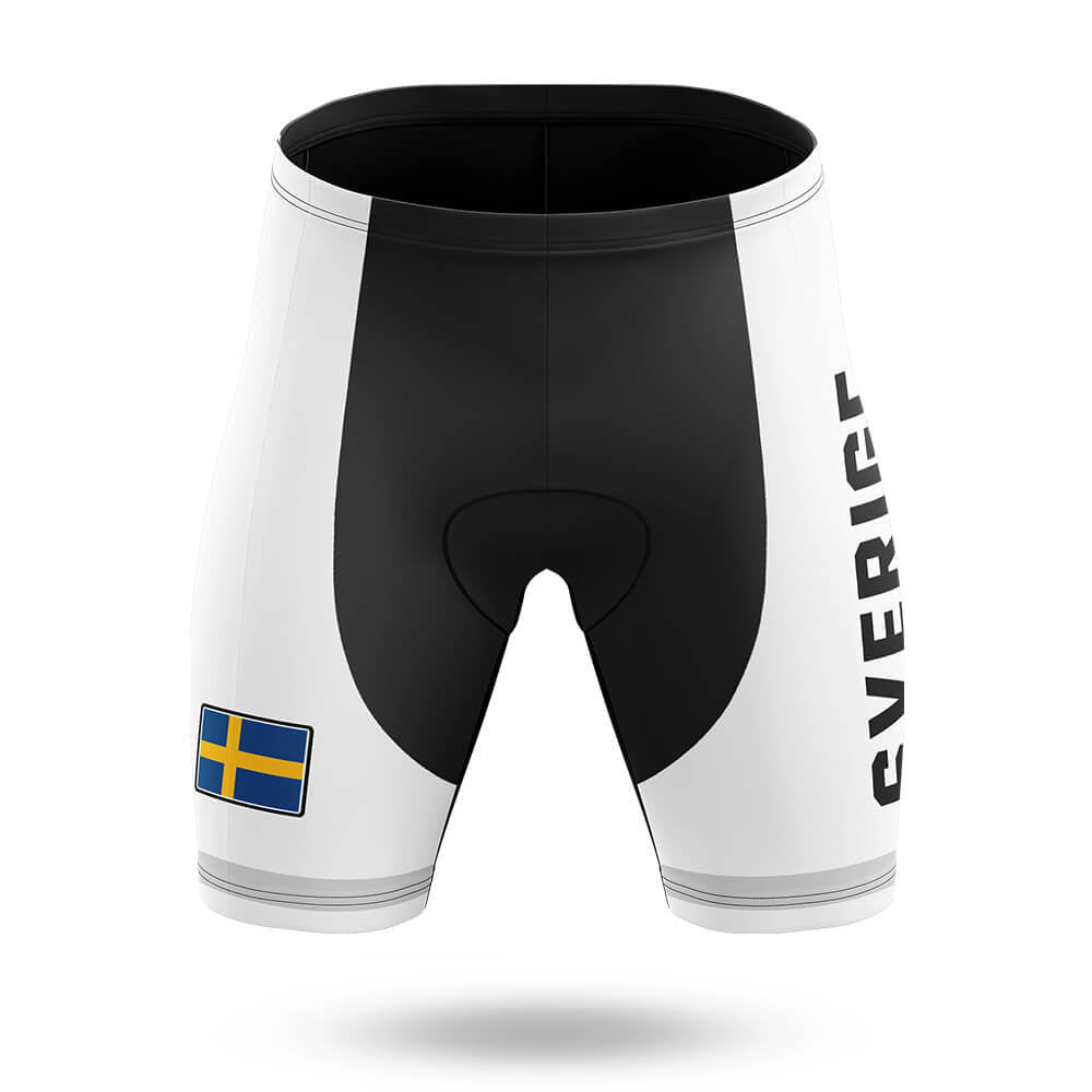 Sverige S5 White - Women - Cycling Kit-Shorts Only-Global Cycling Gear