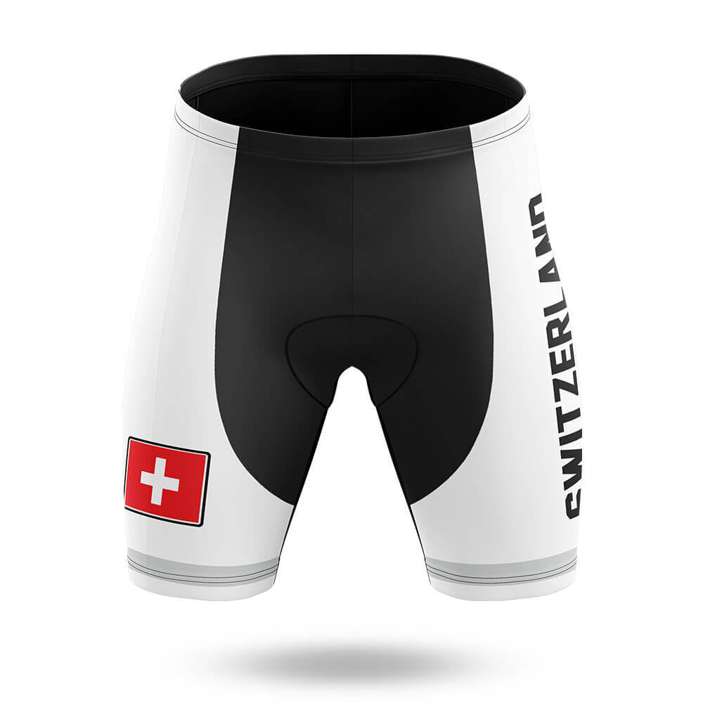 Switzerland S5 White - Women - Cycling Kit-Shorts Only-Global Cycling Gear
