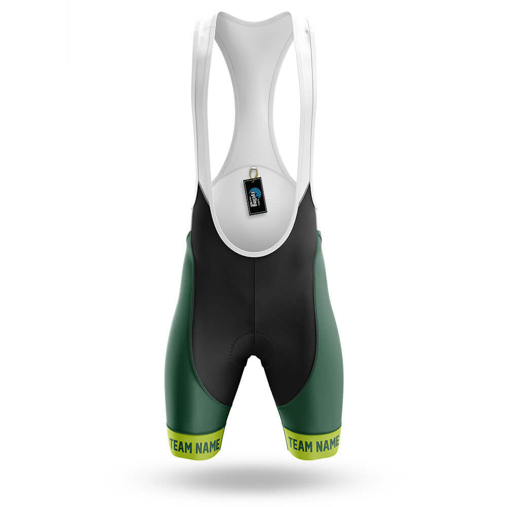 Custom Team Name V20 Green - Men's Cycling Kit-Bibs Only-Global Cycling Gear