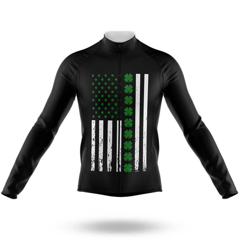 Shamrock Flag - Men's Cycling Kit-Long Sleeve Jersey-Global Cycling Gear