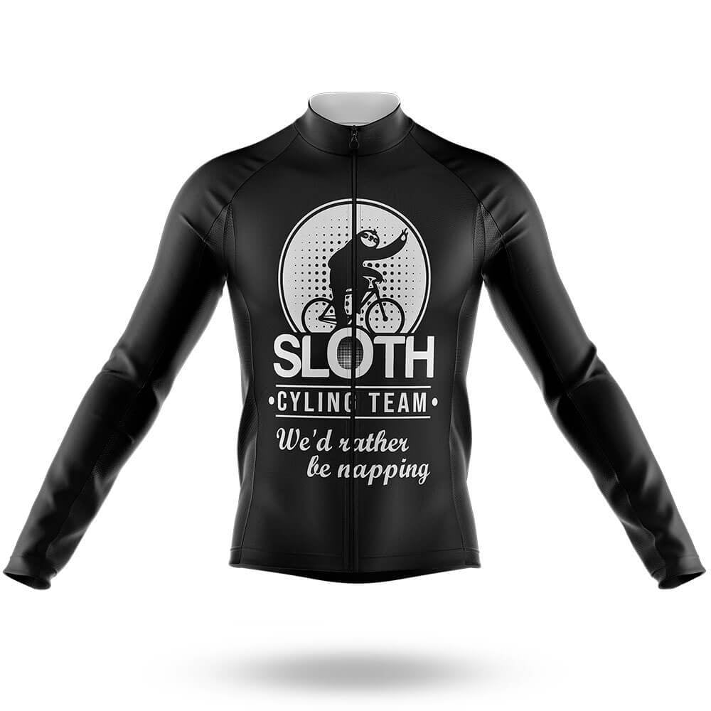 Napping Sloth Team - Men's Cycling Kit-Long Sleeve Jersey-Global Cycling Gear